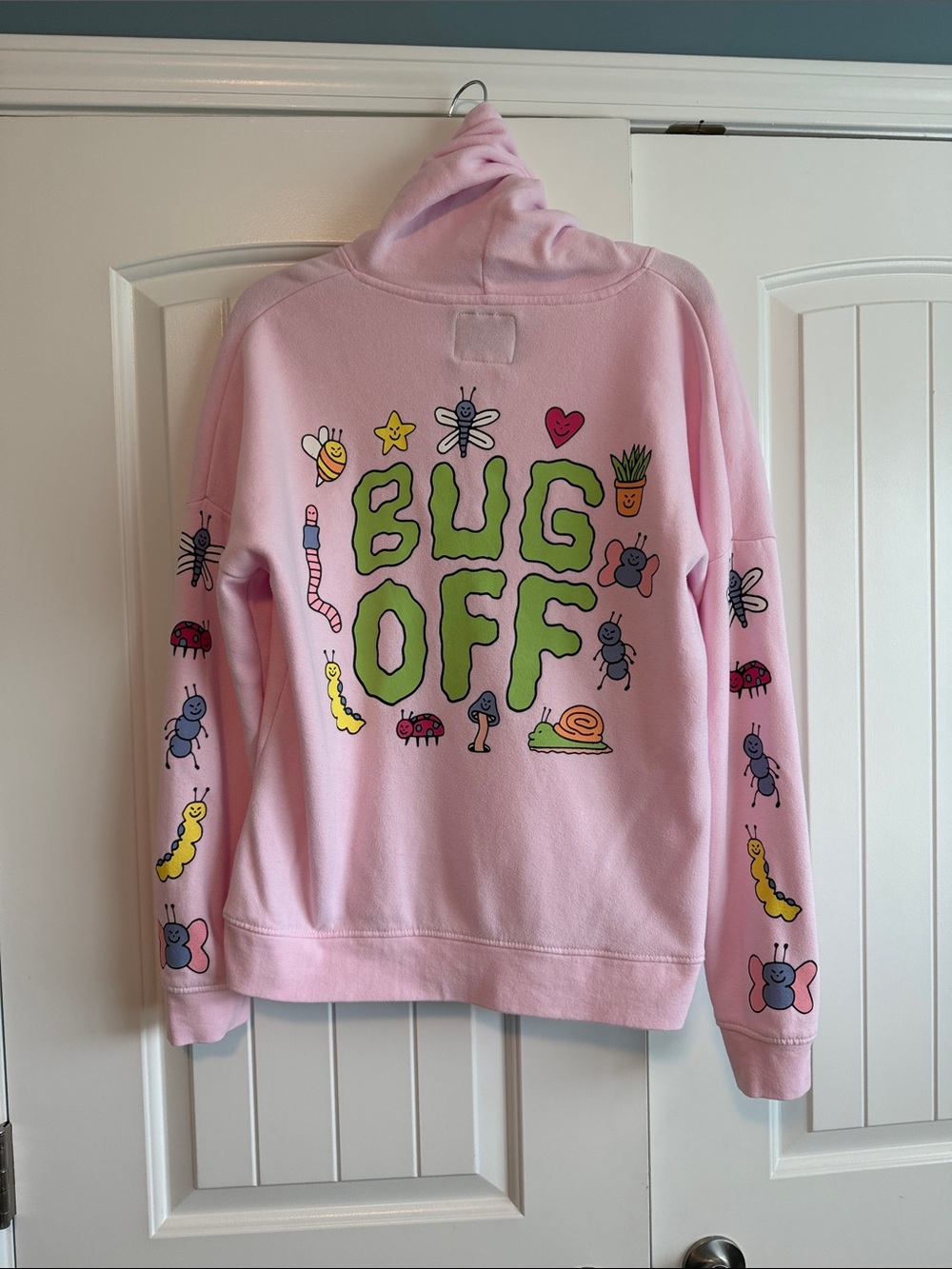 aLab Pink "Bug Off" Graphic Hoodie